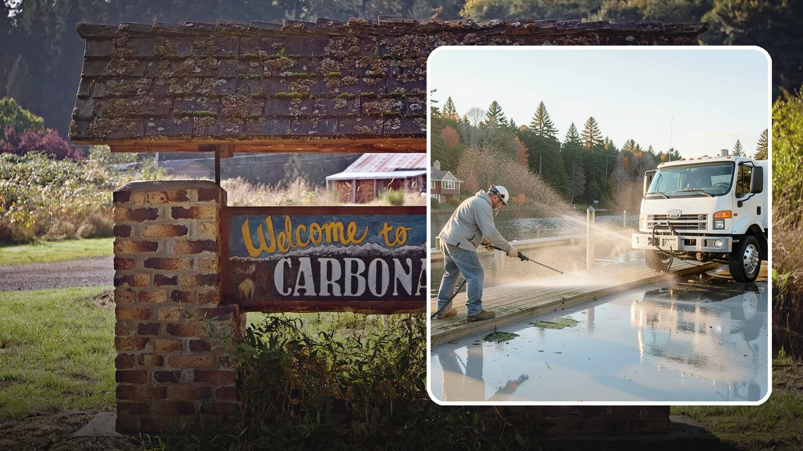 Boat Dock Cleaning in Carbonado, Pierce County, WA - We clean boat docks across Washington waterfronts to remove slick algae, moss, and waterline grime.