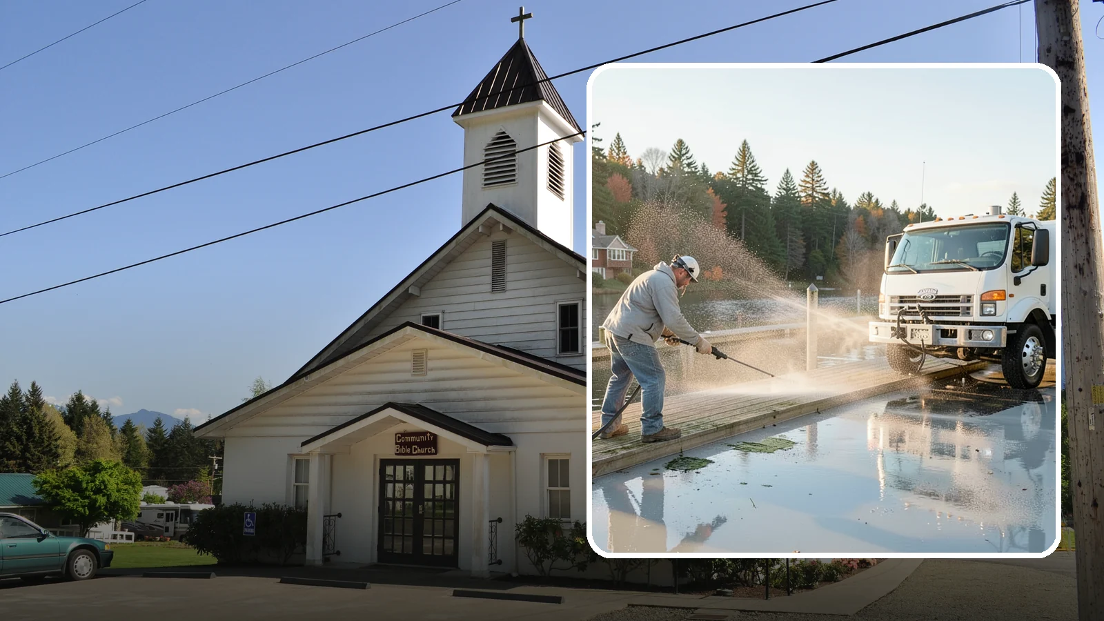 Boat Dock Cleaning in Concrete, Skagit County, WA - We clean boat docks across Washington waterfronts to remove slick algae, moss, and waterline grime.