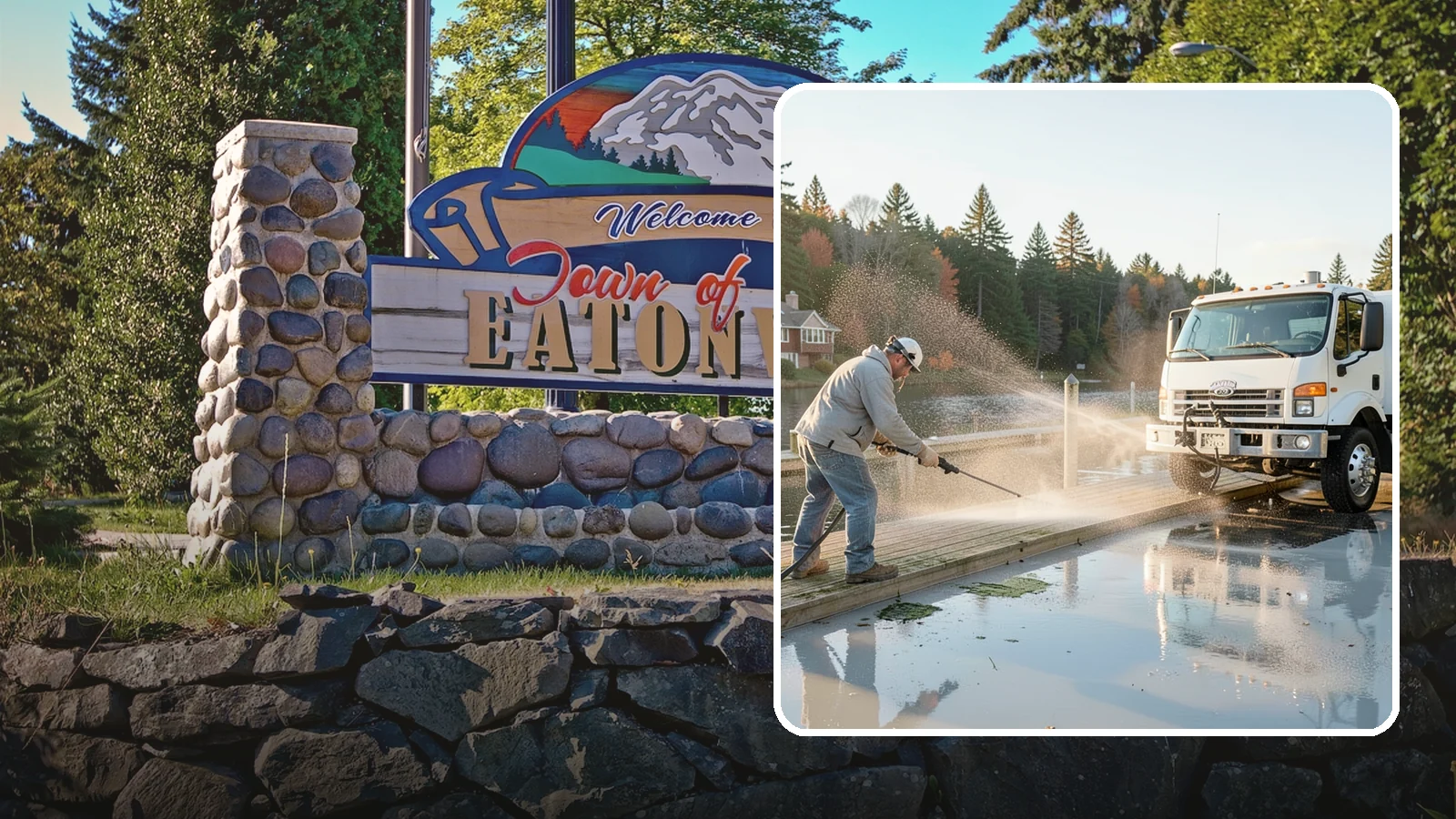 Boat Dock Cleaning in Eatonville, Pierce County, WA - We clean boat docks across Washington waterfronts to remove slick algae, moss, and waterline grime.
