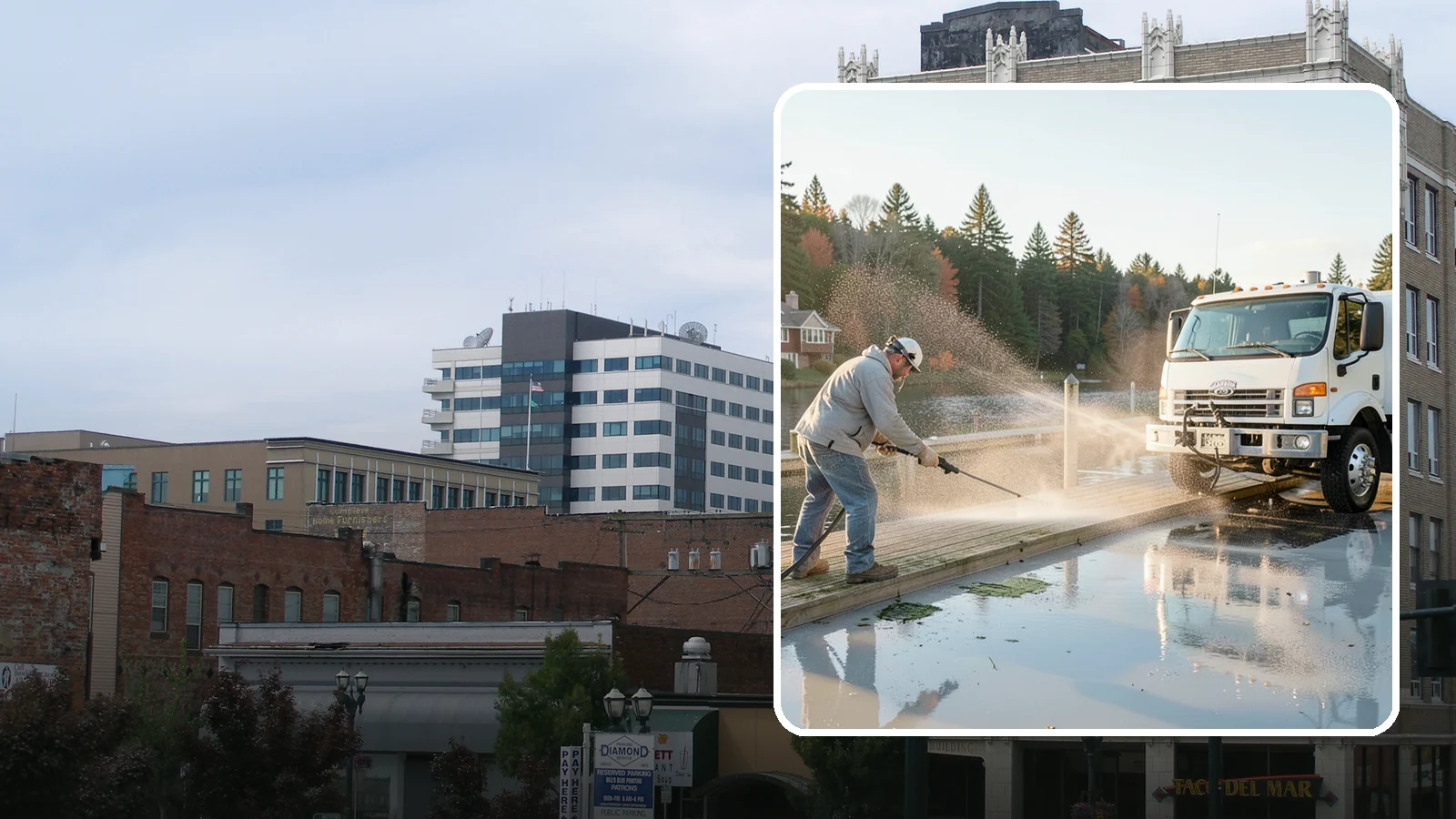 Boat Dock Cleaning in Everett, Snohomish County, WA - We clean boat docks across Washington waterfronts to remove slick algae, moss, and waterline grime.
