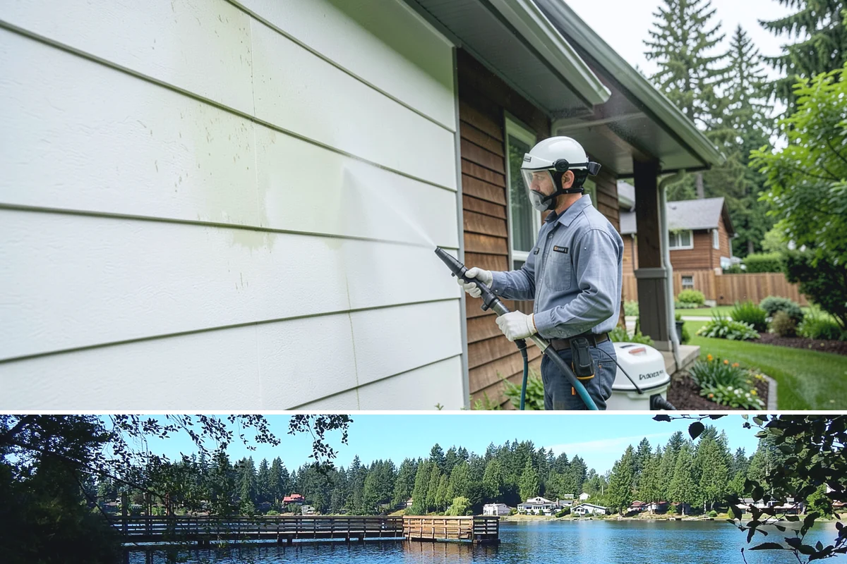 Boat Dock Cleaning in Federal Way, King County, WA - Docks are best cleaned in late spring ahead of boating season, with a fall touch-up to clear summer algae buildup.