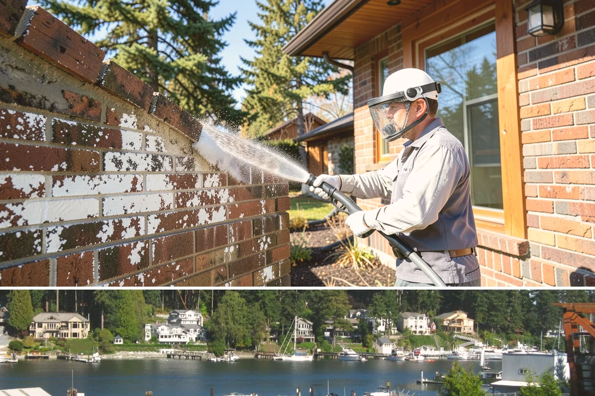 Boat Dock Cleaning in Gig Harbor, Pierce County, WA - Docks are best cleaned in late spring ahead of boating season, with a fall touch-up to clear summer algae buildup.