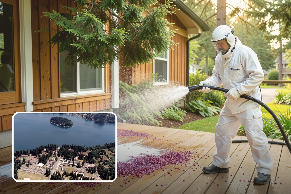 Boat Dock Cleaning in Lakewood, Pierce County, WA - Removes dangerously slick algae from decking