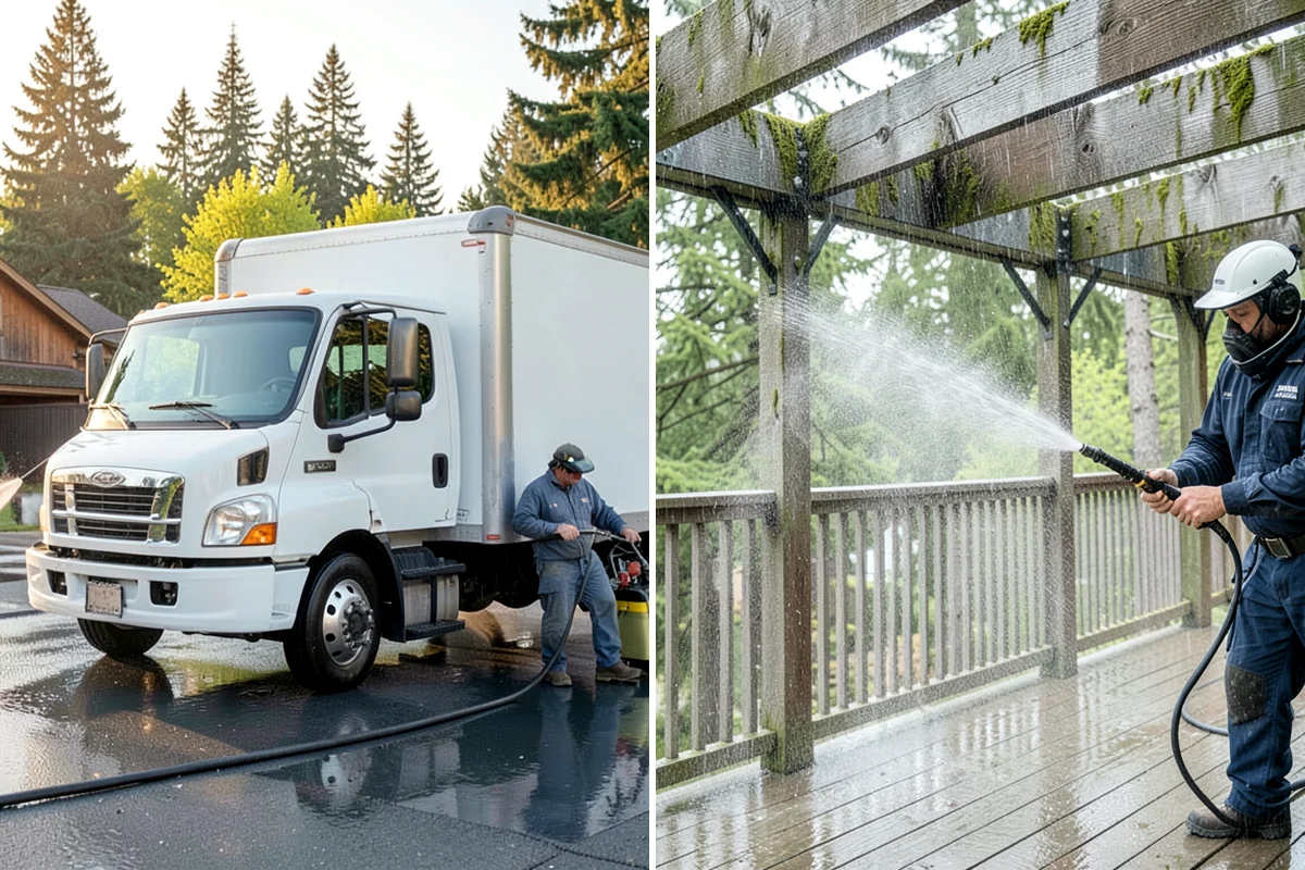 Boat Dock Cleaning in Lakewood, Pierce County, WA - Inspect decking material and note slick zones
