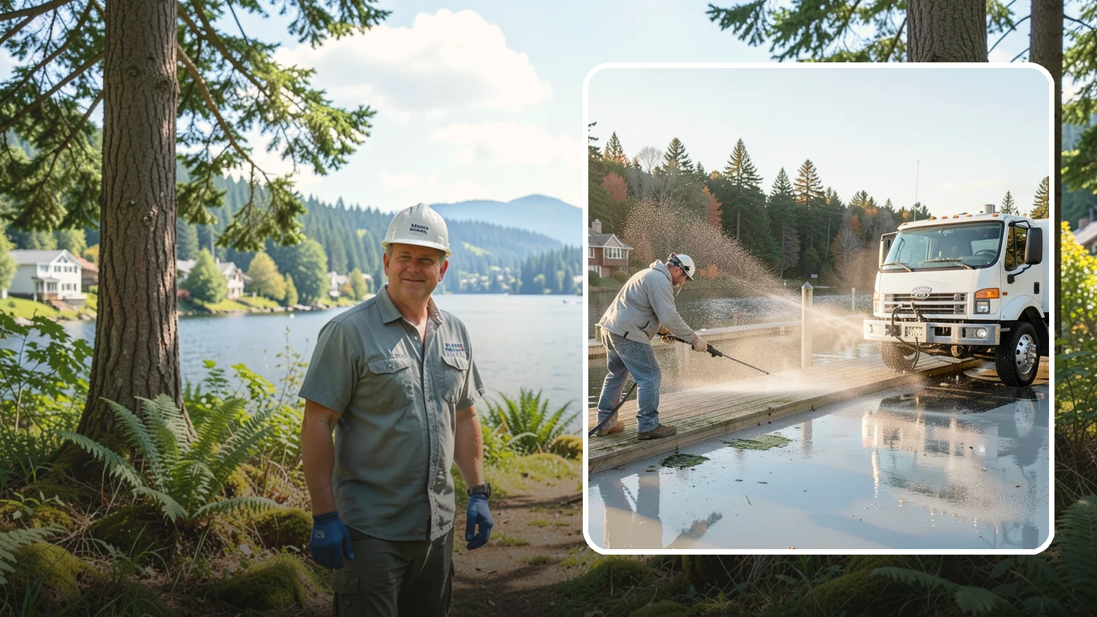 Boat Dock Cleaning in Milton, King County, WA - We clean boat docks across Washington waterfronts to remove slick algae, moss, and waterline grime.