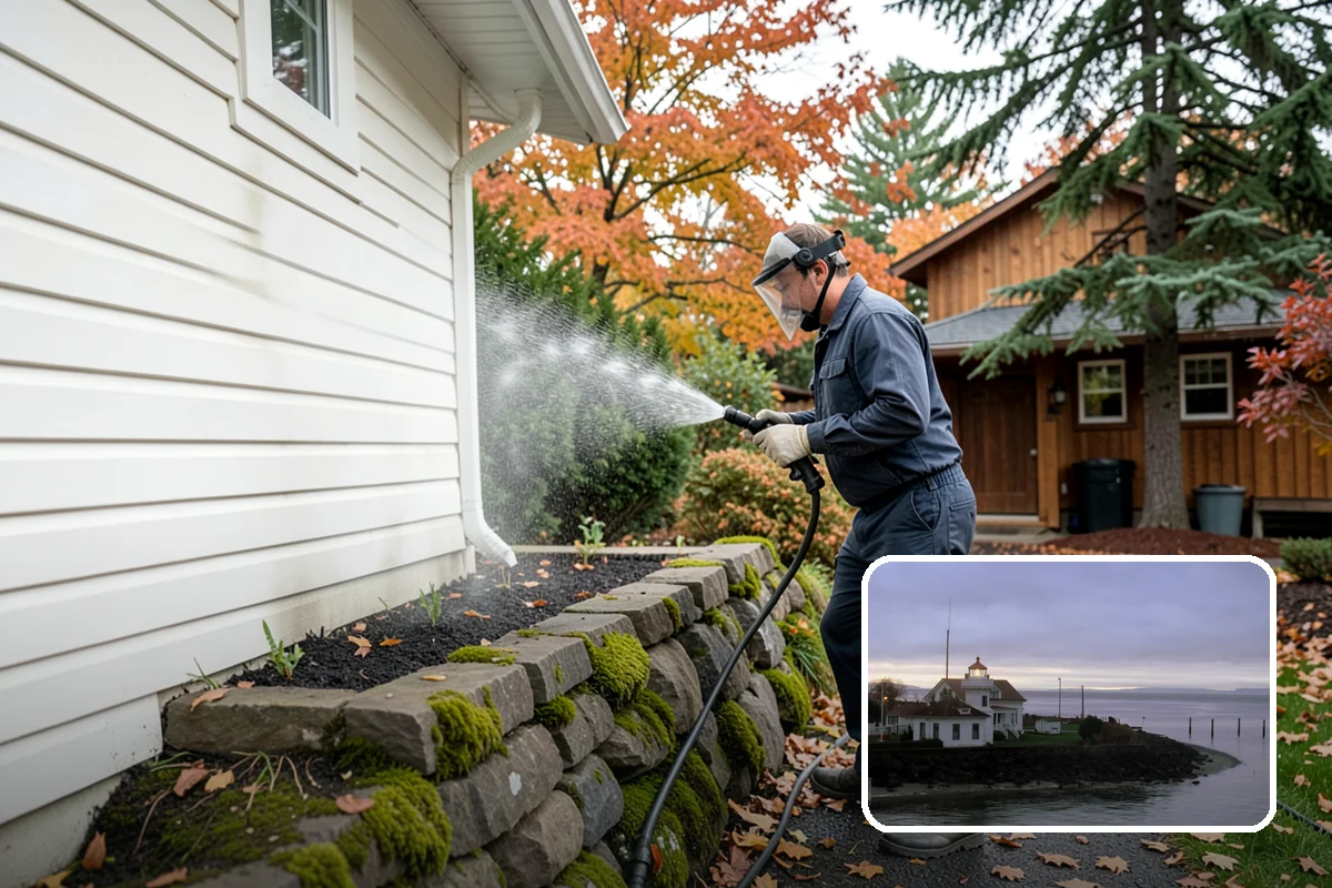 Boat Dock Cleaning in Mukilteo, Snohomish County, WA - Removes dangerously slick algae from decking