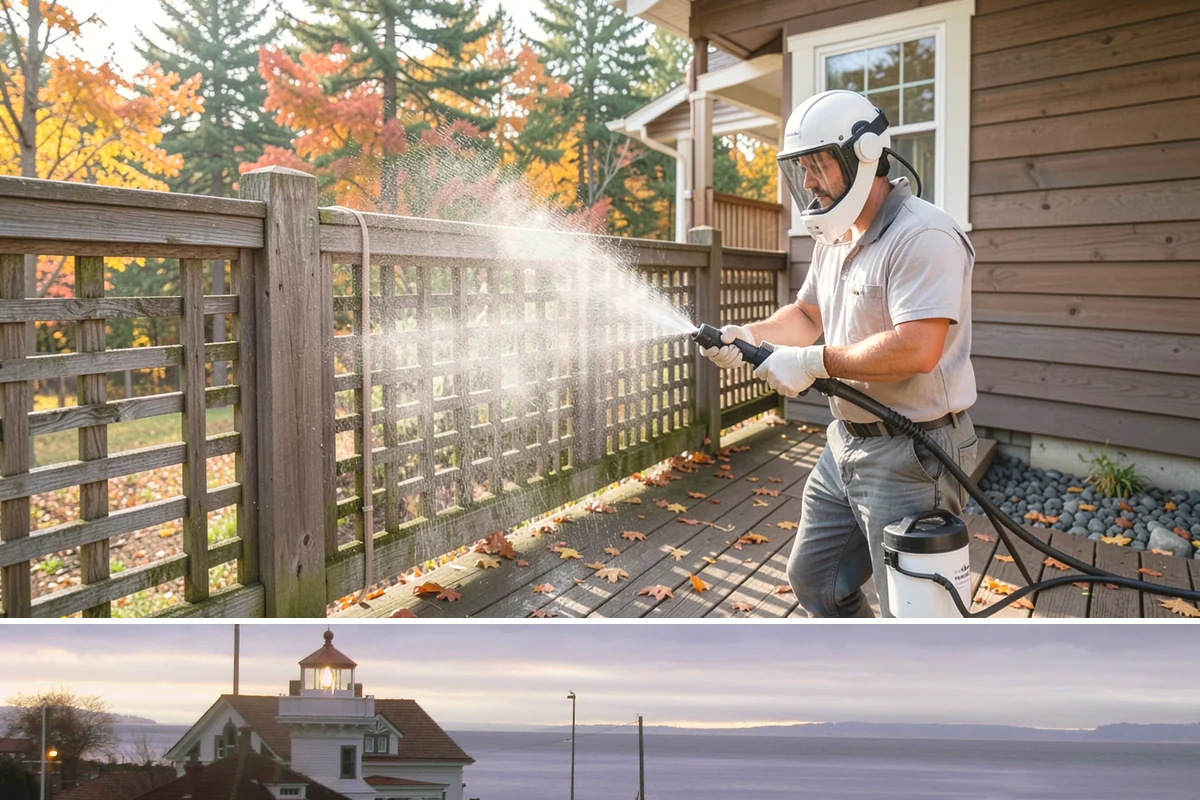 Boat Dock Cleaning in Mukilteo, Snohomish County, WA - Docks are best cleaned in late spring ahead of boating season, with a fall touch-up to clear summer algae buildup.