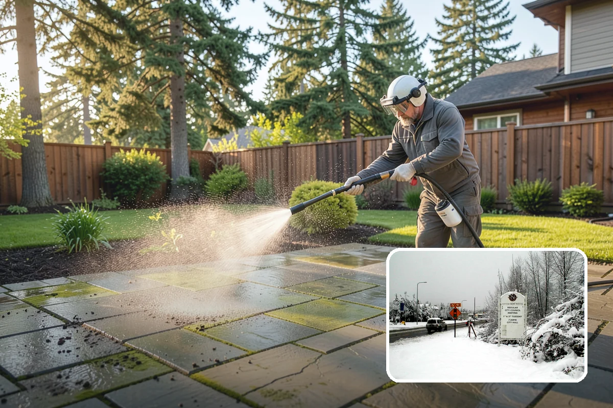 Boat Dock Cleaning in Newcastle, King County, WA - Removes dangerously slick algae from decking