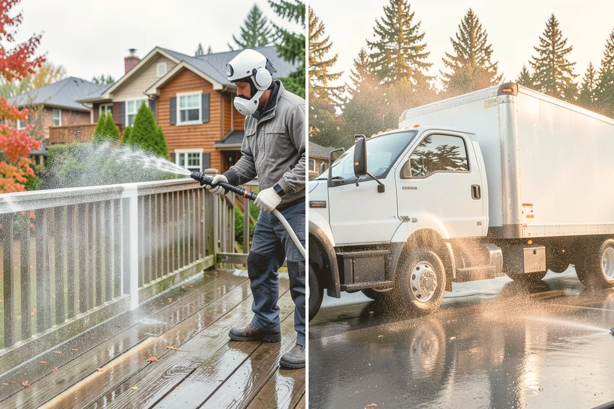 Boat Dock Cleaning in Newcastle, King County, WA - Inspect decking material and note slick zones