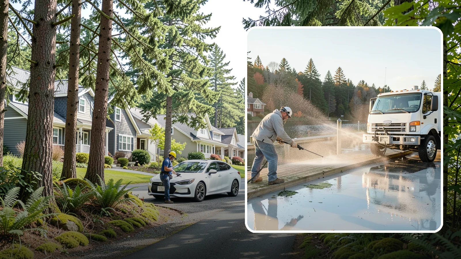 Boat Dock Cleaning in Normandy Park, King County, WA - We clean boat docks across Washington waterfronts to remove slick algae, moss, and waterline grime.