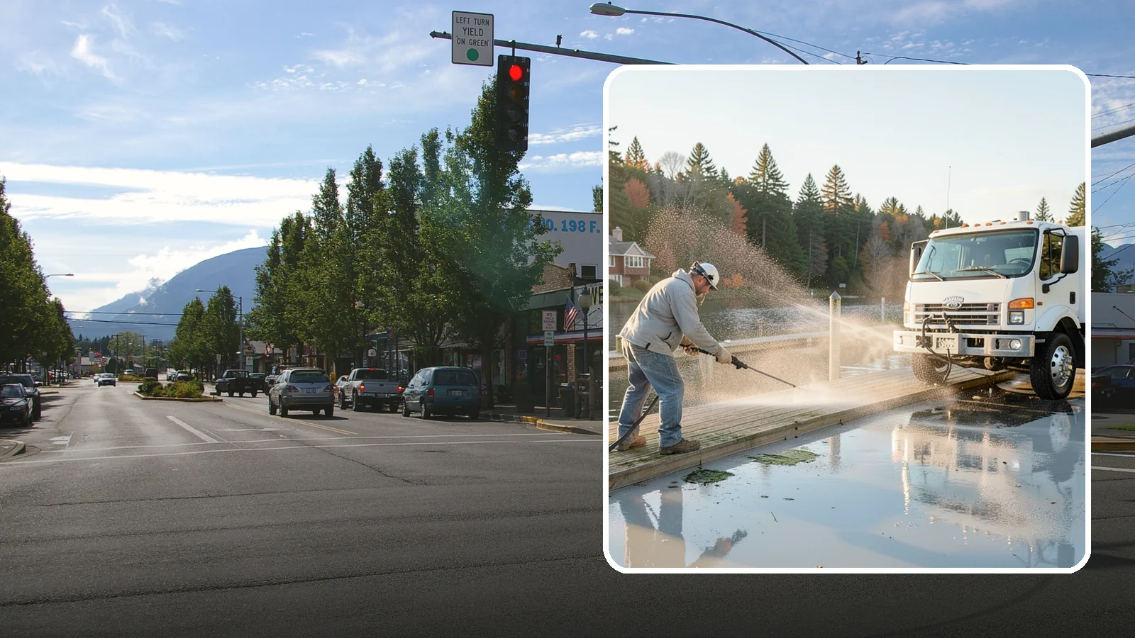 Boat Dock Cleaning in North Bend, King County, WA - We clean boat docks across Washington waterfronts to remove slick algae, moss, and waterline grime.