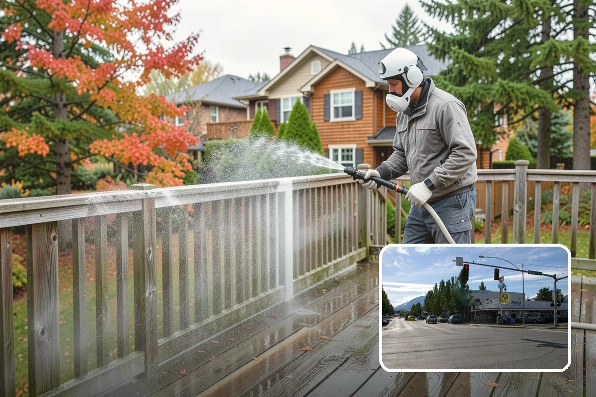 Boat Dock Cleaning in North Bend, King County, WA - Removes dangerously slick algae from decking