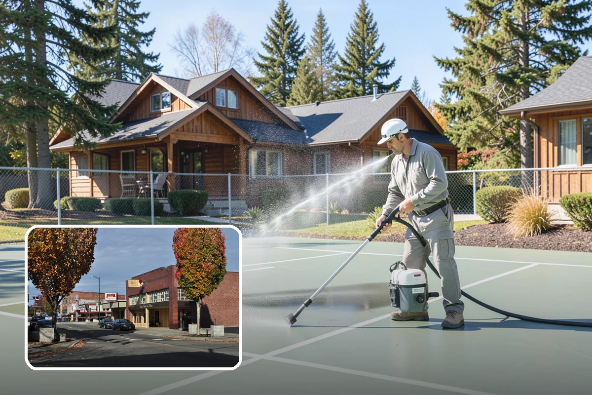 Boat Dock Cleaning in Puyallup, Pierce County, WA - Removes dangerously slick algae from decking