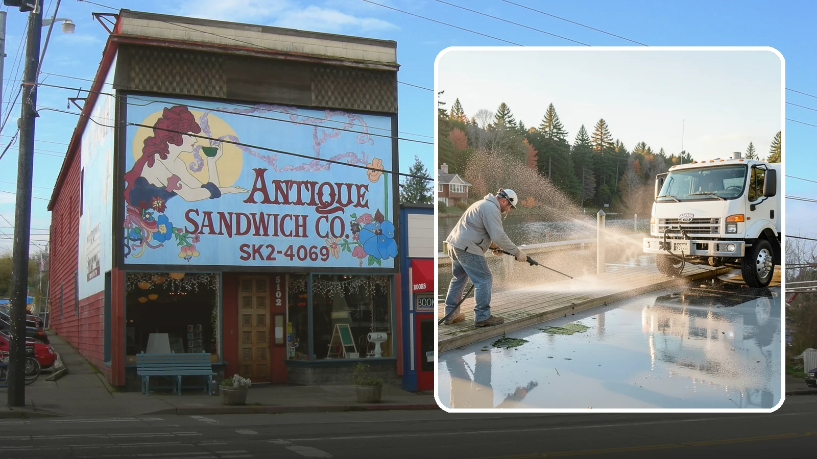 Boat Dock Cleaning in Ruston, Pierce County, WA - We clean boat docks across Washington waterfronts to remove slick algae, moss, and waterline grime.