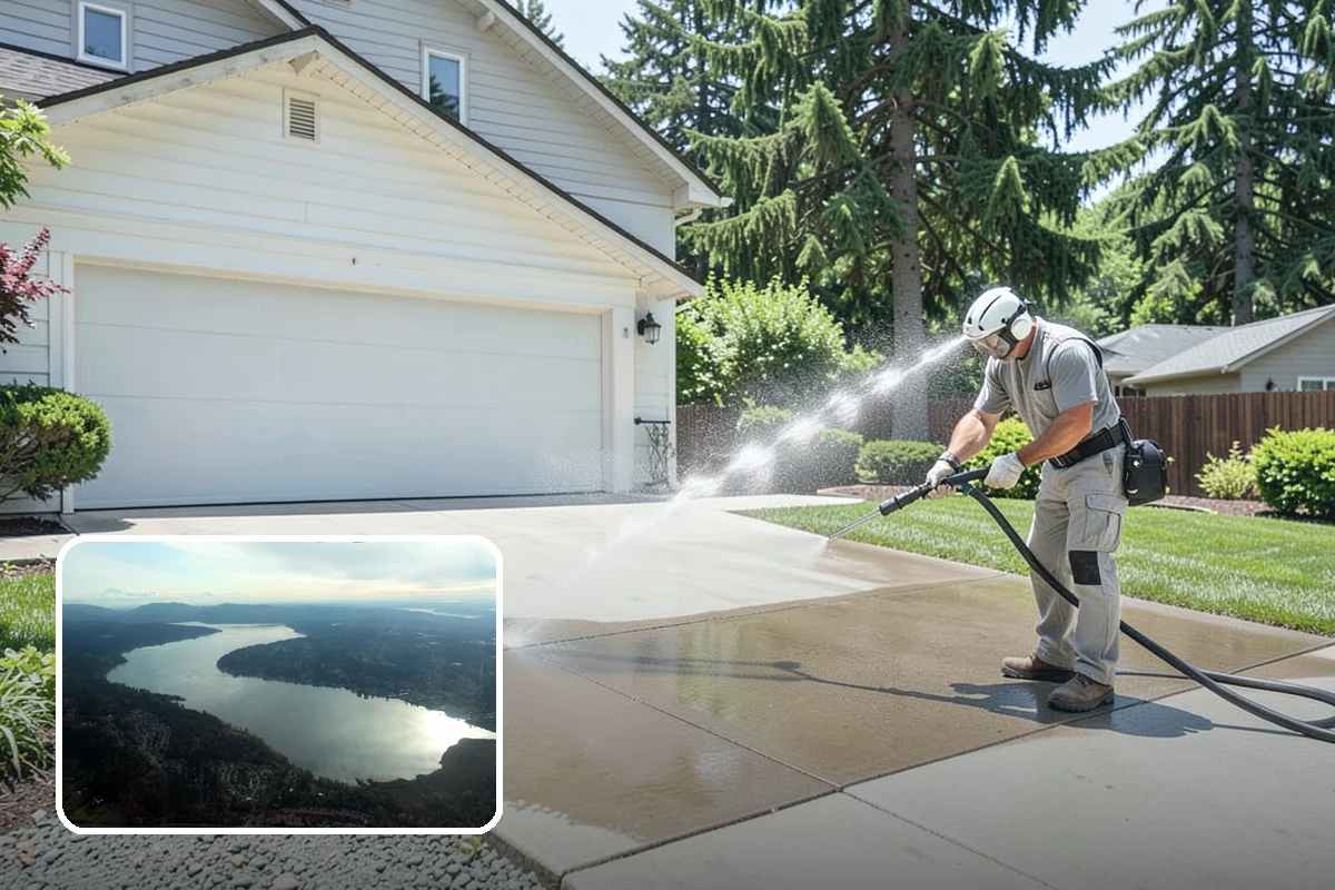 Boat Dock Cleaning in Sammamish, King County, WA - Removes dangerously slick algae from decking