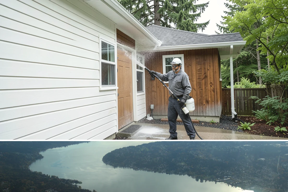 Boat Dock Cleaning in Sammamish, King County, WA - Docks are best cleaned in late spring ahead of boating season, with a fall touch-up to clear summer algae buildup.
