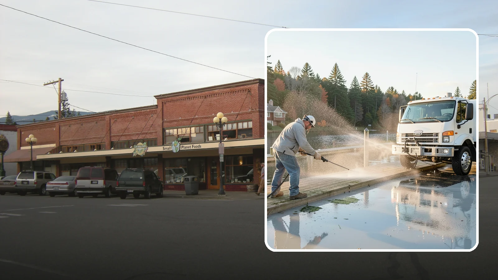 Boat Dock Cleaning in Sedro-Woolley, Skagit County, WA - We clean boat docks across Washington waterfronts to remove slick algae, moss, and waterline grime.