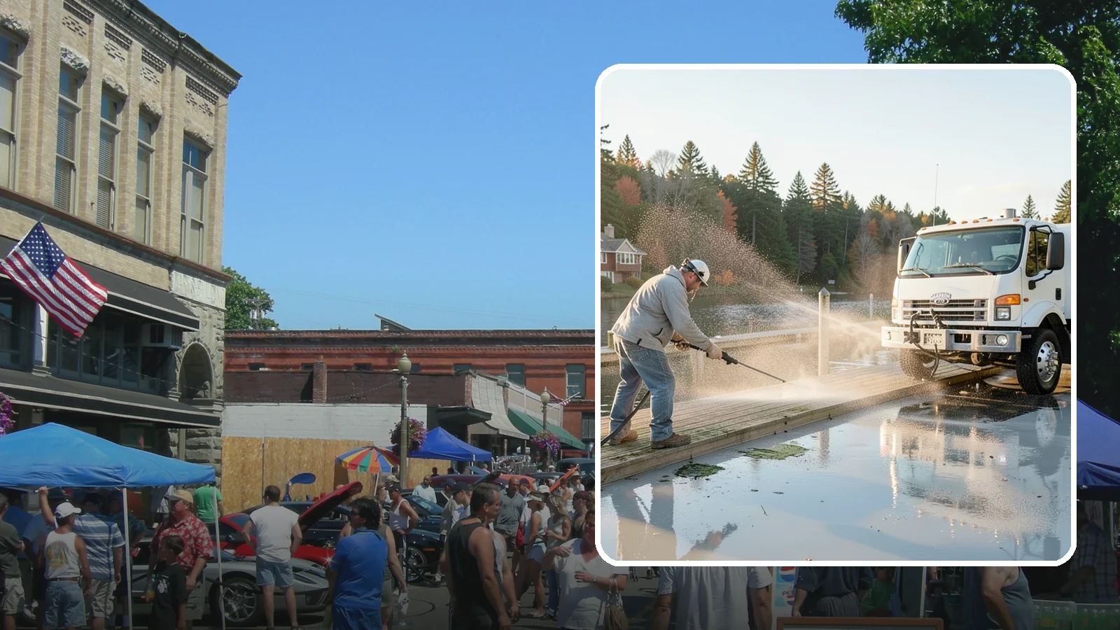 Boat Dock Cleaning in Snohomish, Snohomish County, WA - We clean boat docks across Washington waterfronts to remove slick algae, moss, and waterline grime.