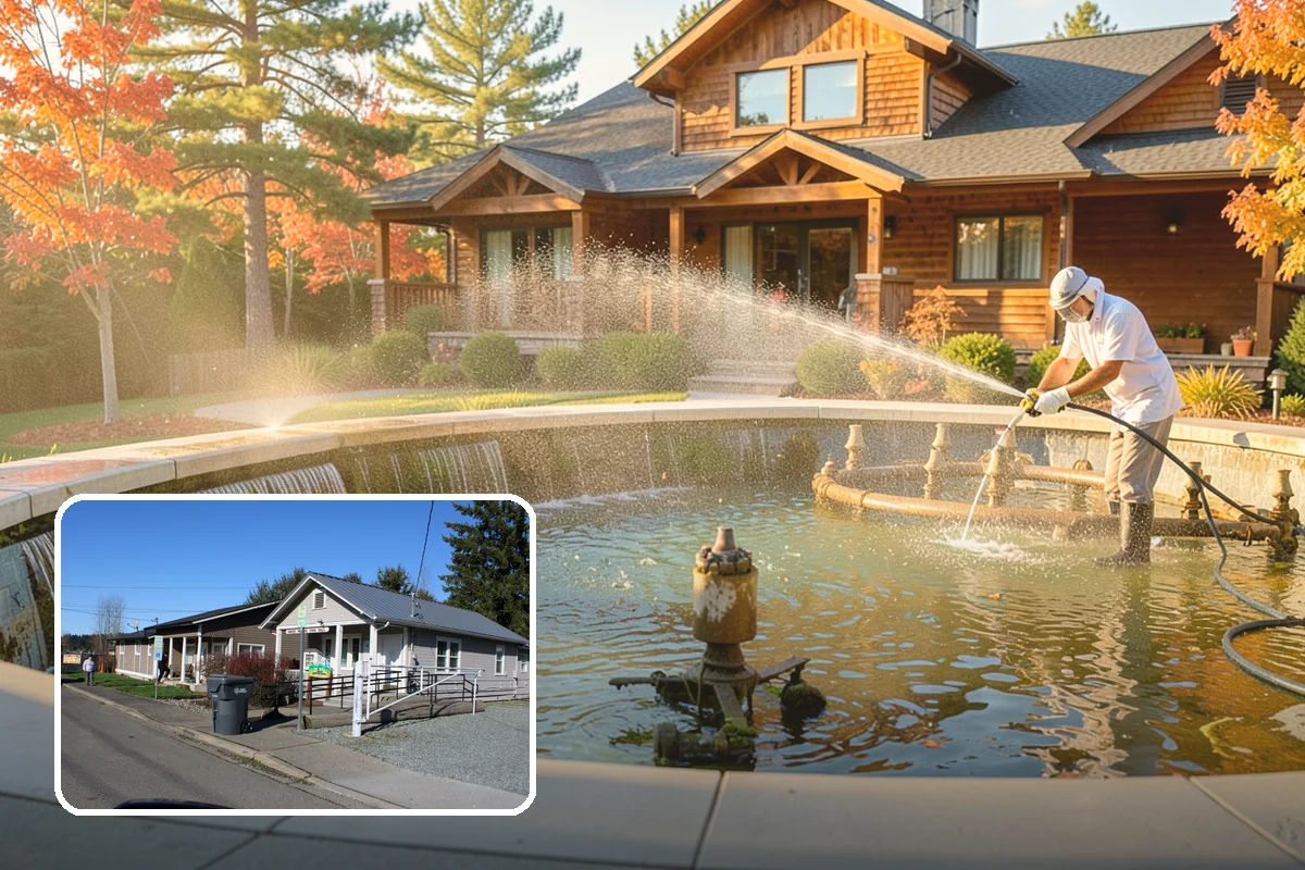 Boat Dock Cleaning in South Prairie, Pierce County, WA - Removes dangerously slick algae from decking
