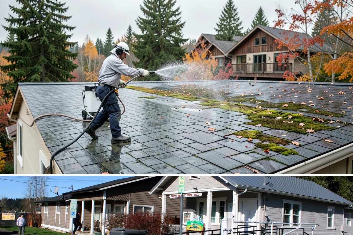 Boat Dock Cleaning in South Prairie, Pierce County, WA - Docks are best cleaned in late spring ahead of boating season, with a fall touch-up to clear summer algae buildup.