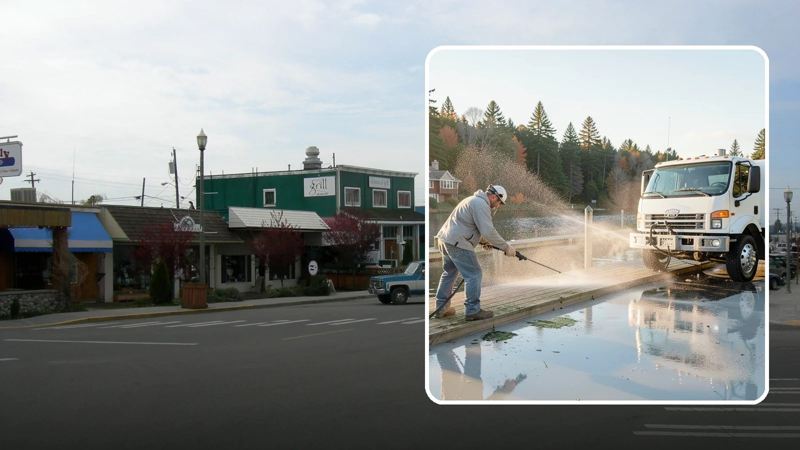 Boat Dock Cleaning in Stanwood, Snohomish County, WA - We clean boat docks across Washington waterfronts to remove slick algae, moss, and waterline grime.