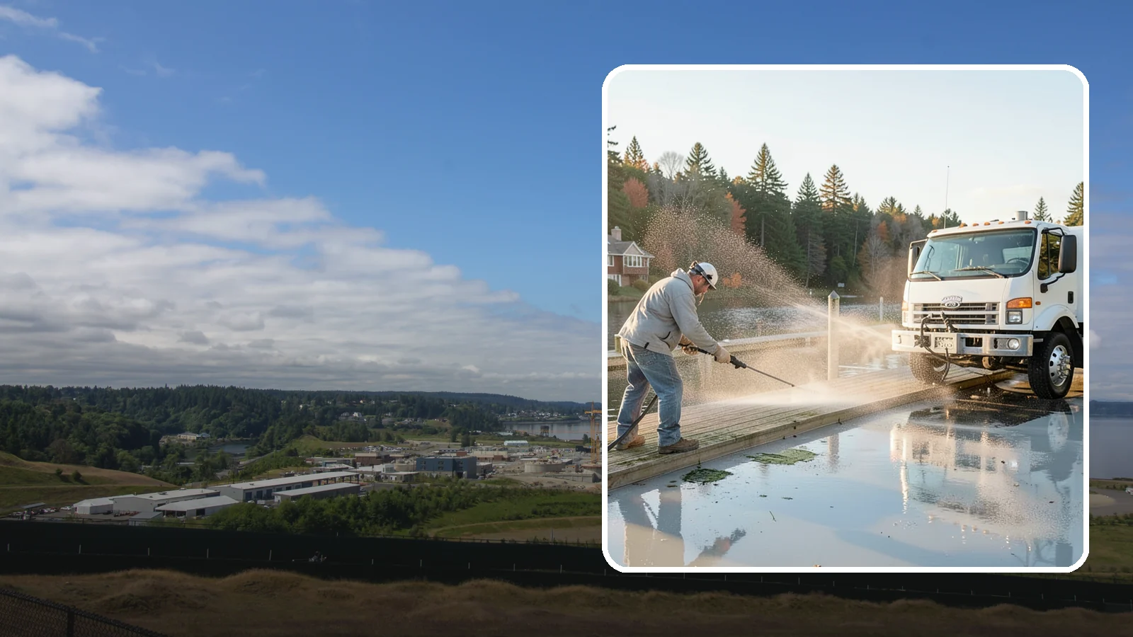 Boat Dock Cleaning in University Place, Pierce County, WA - We clean boat docks across Washington waterfronts to remove slick algae, moss, and waterline grime.
