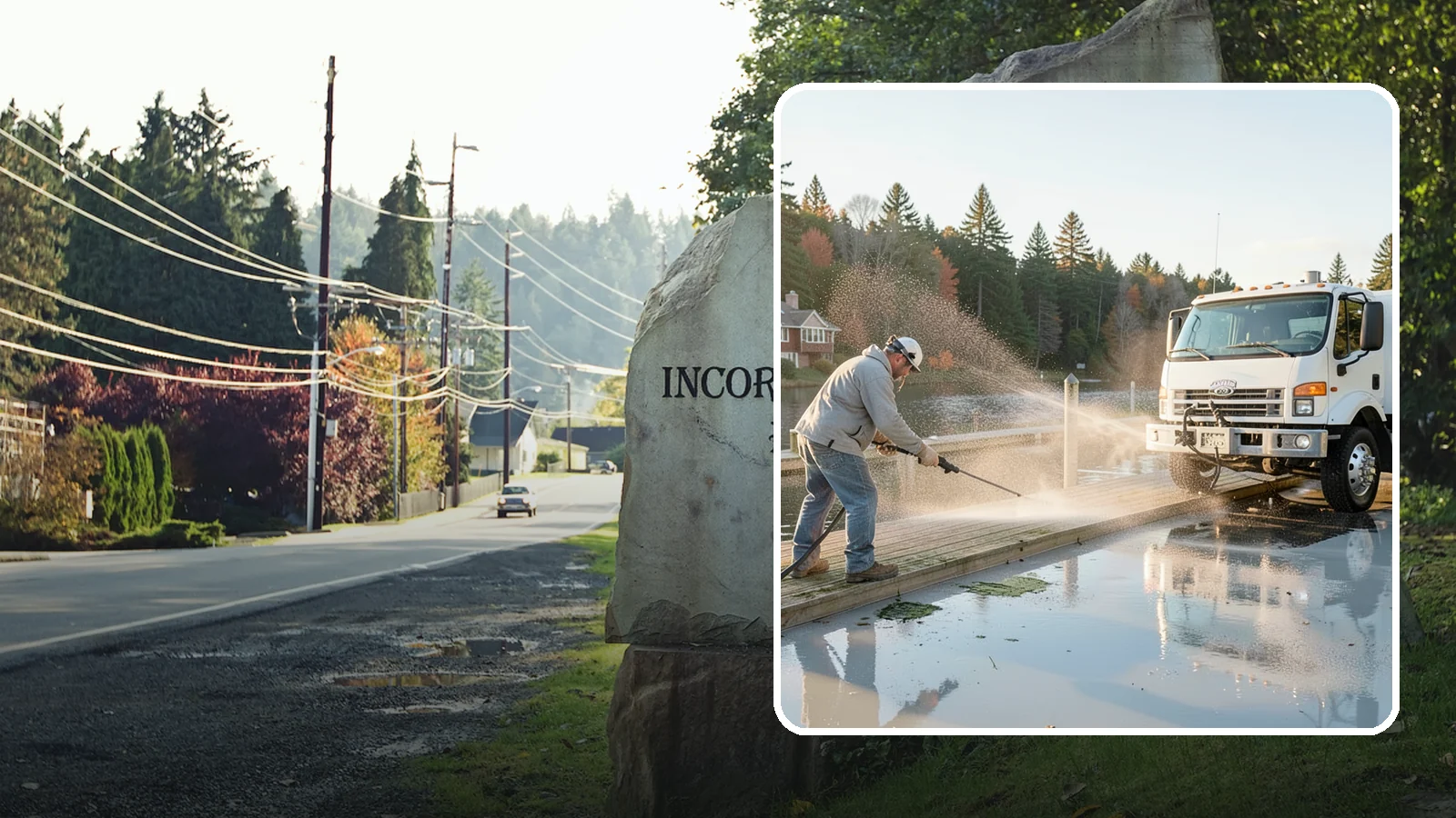 Boat Dock Cleaning in Wilkeson, Pierce County, WA - We clean boat docks across Washington waterfronts to remove slick algae, moss, and waterline grime.