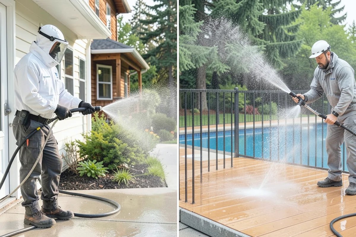 Boat Dock Cleaning in Woodinville, King County, WA - Inspect decking material and note slick zones