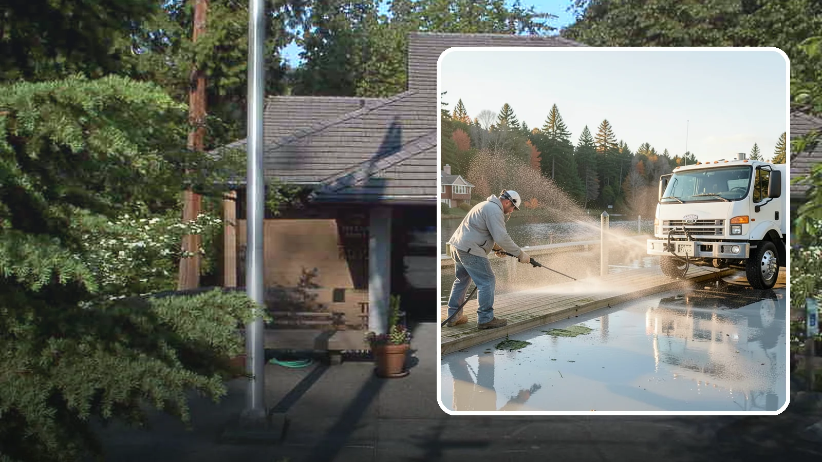 Boat Dock Cleaning in Yarrow Point, King County, WA - We clean boat docks across Washington waterfronts to remove slick algae, moss, and waterline grime.