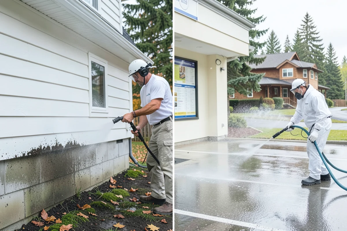 Boat Ramp Cleaning in Beaux Arts Village, King County, WA - Assess the ramp and mark the slickest zones