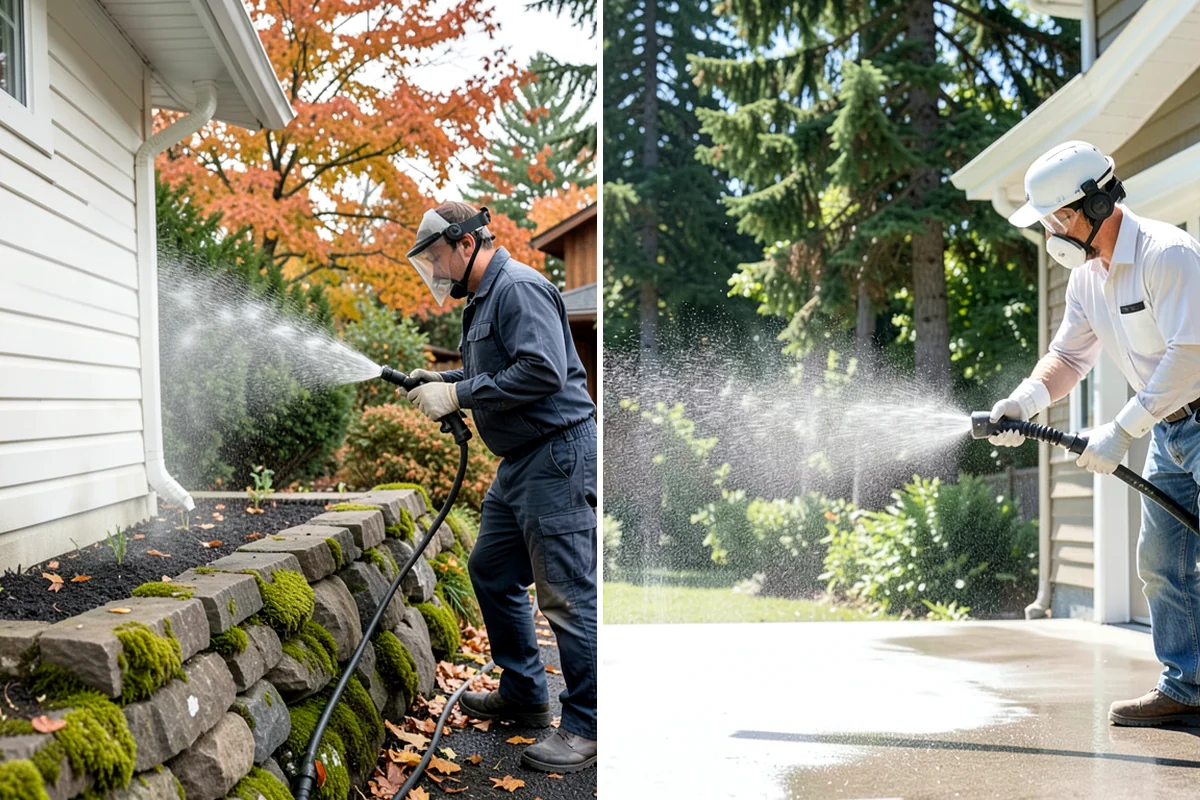 Boat Ramp Cleaning in Hunts Point, King County, WA - Assess the ramp and mark the slickest zones
