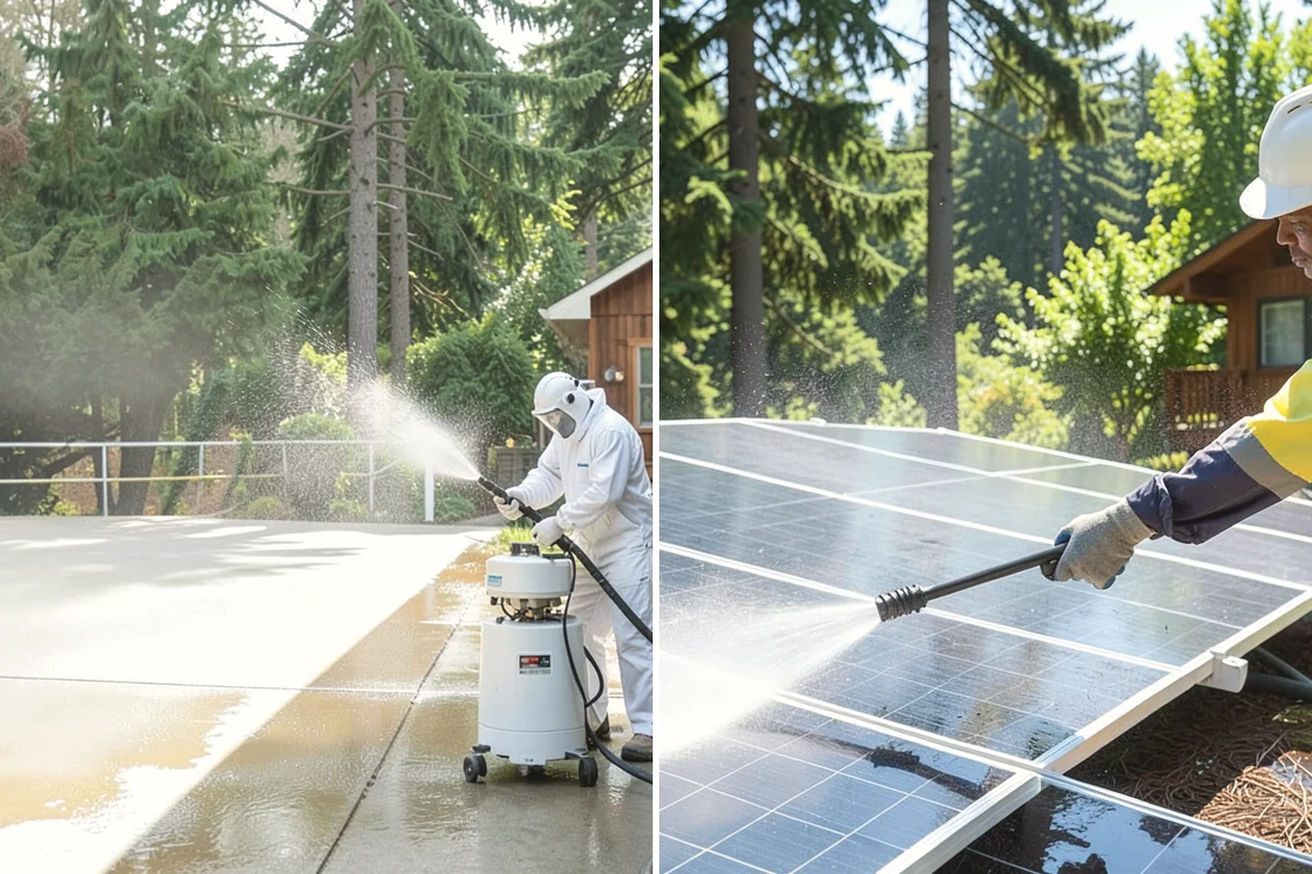 Boat Ramp Cleaning in Monroe, Snohomish County, WA - Assess the ramp and mark the slickest zones
