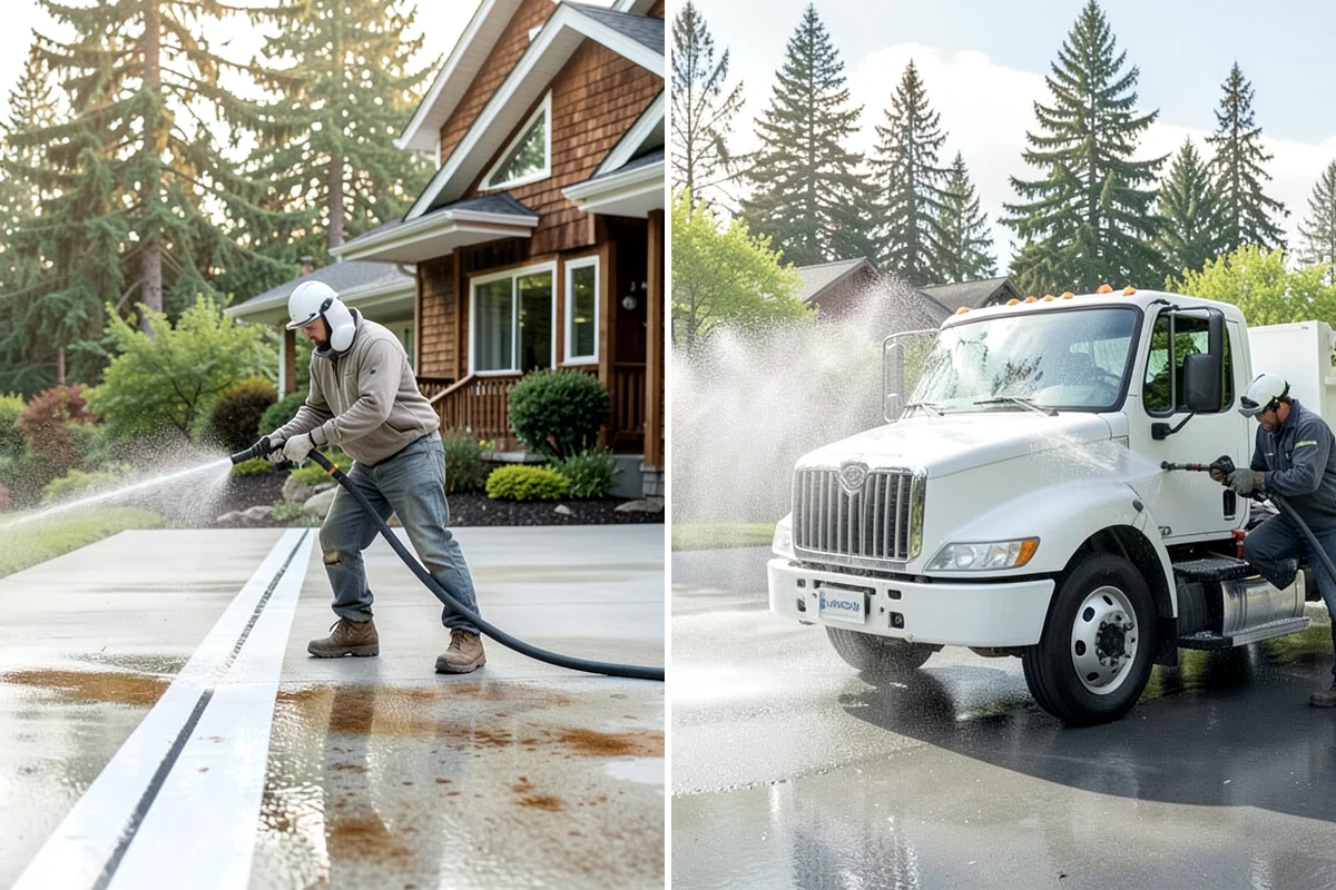 Boat Ramp Cleaning in SeaTac, King County, WA - Assess the ramp and mark the slickest zones