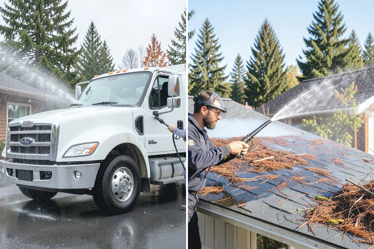Boat Ramp Cleaning in Sumner, Pierce County, WA - Assess the ramp and mark the slickest zones