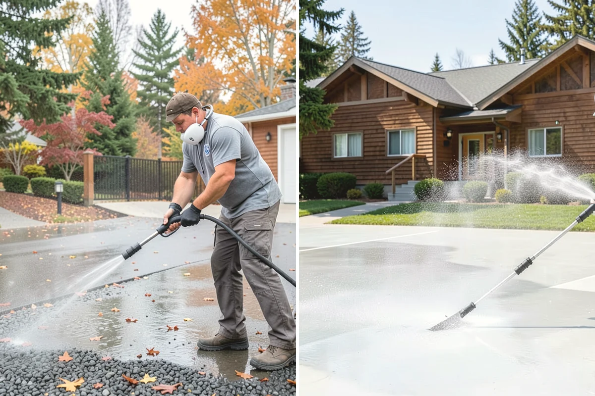 Breezeway Cleaning in Burien, King County, WA - Clear leaves and debris from the passage