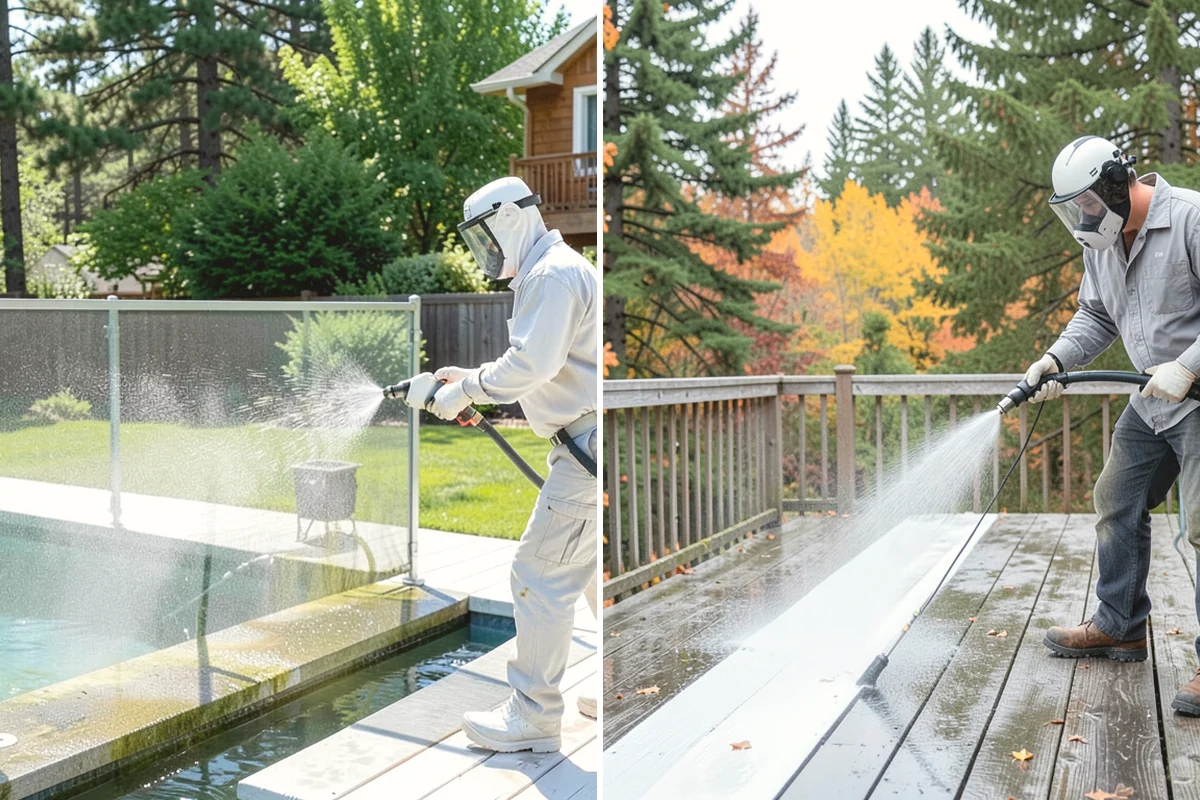 Breezeway Cleaning in Edgewood, Pierce County, WA - Clear leaves and debris from the passage