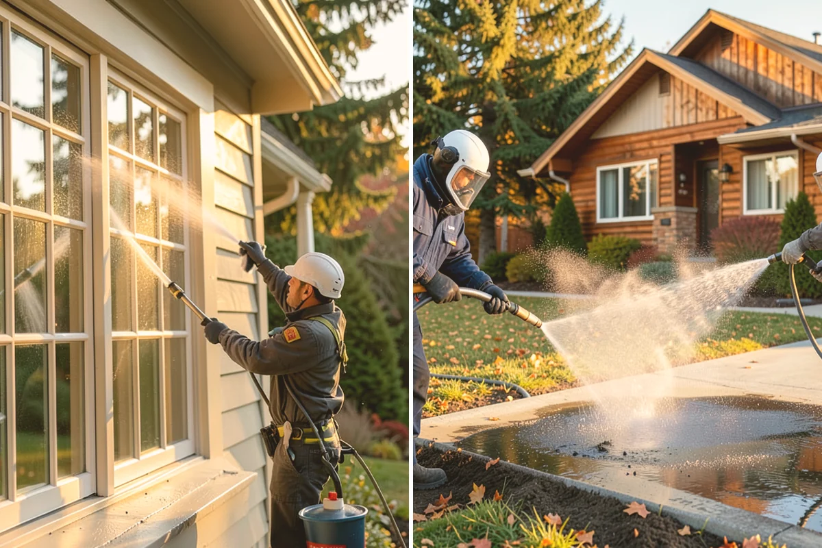 Breezeway Cleaning in Edmonds, Snohomish County, WA - Clear leaves and debris from the passage