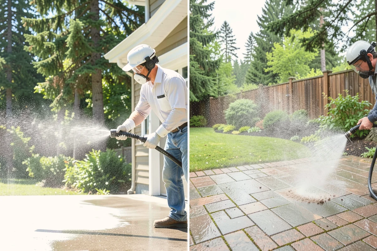 Breezeway Cleaning in Fife, Pierce County, WA - Clear leaves and debris from the passage