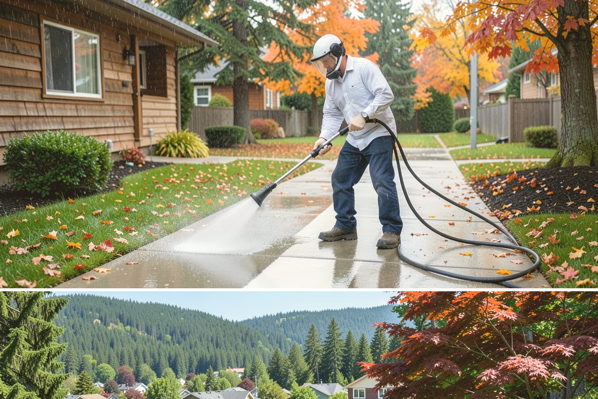 Breezeway Cleaning in Index, Snohomish County, WA - Wash breezeways in spring to clear winter moss and slick buildup before heavier warm-season foot traffic.