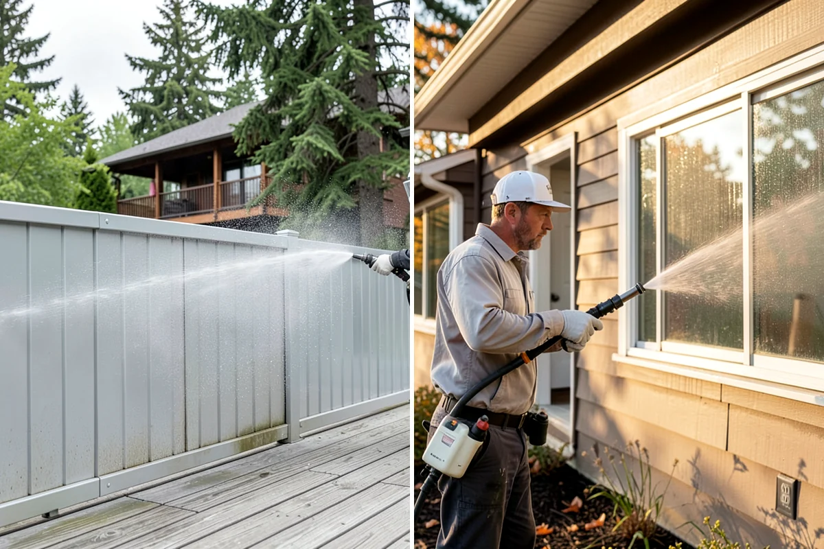 Breezeway Cleaning in Lakewood, Pierce County, WA - Clear leaves and debris from the passage