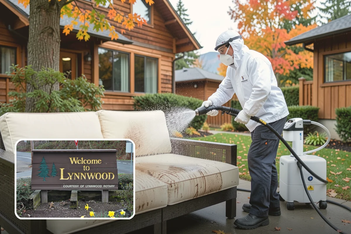 Breezeway Cleaning in Lynnwood, Snohomish County, WA - Clears moss and slick film from the walkway floor