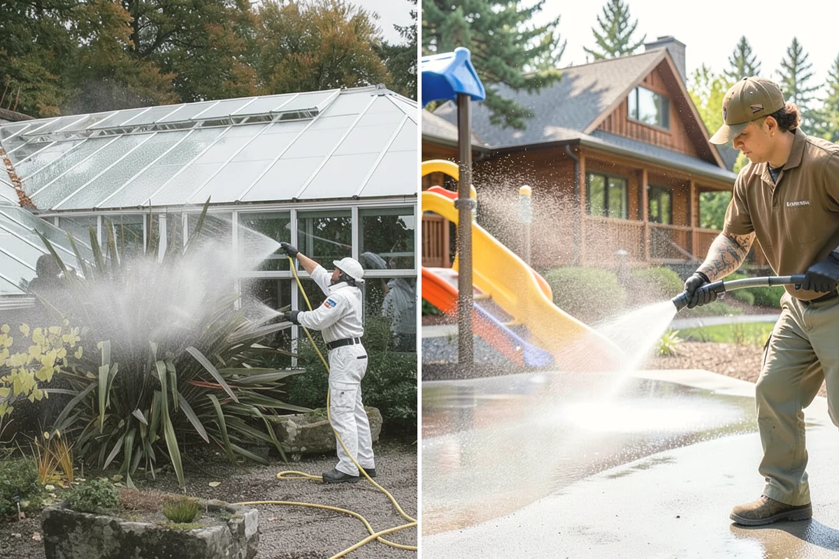 Breezeway Cleaning in Mercer Island, King County, WA - Clear leaves and debris from the passage