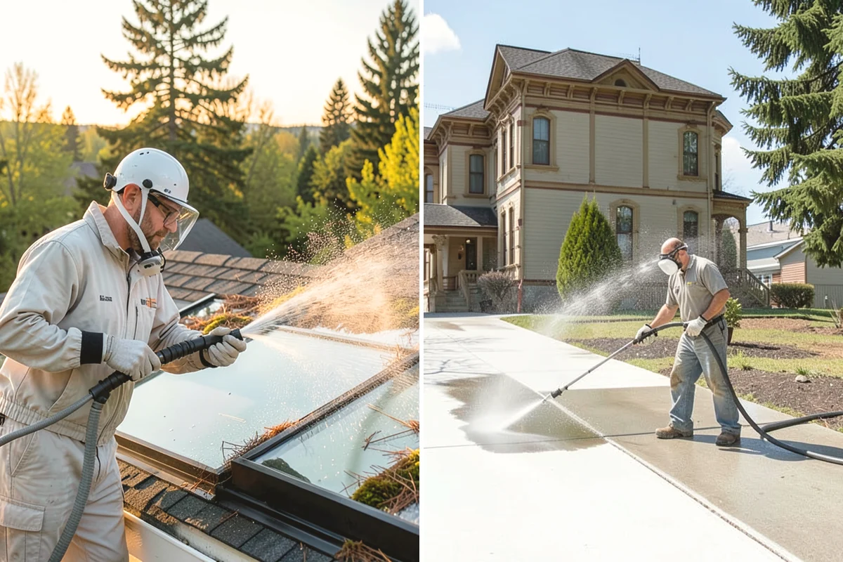 Breezeway Cleaning in Monroe, Snohomish County, WA - Clear leaves and debris from the passage