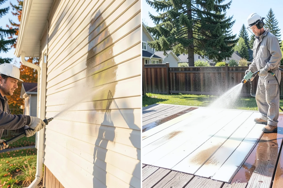 Breezeway Cleaning in Renton, King County, WA - Clear leaves and debris from the passage