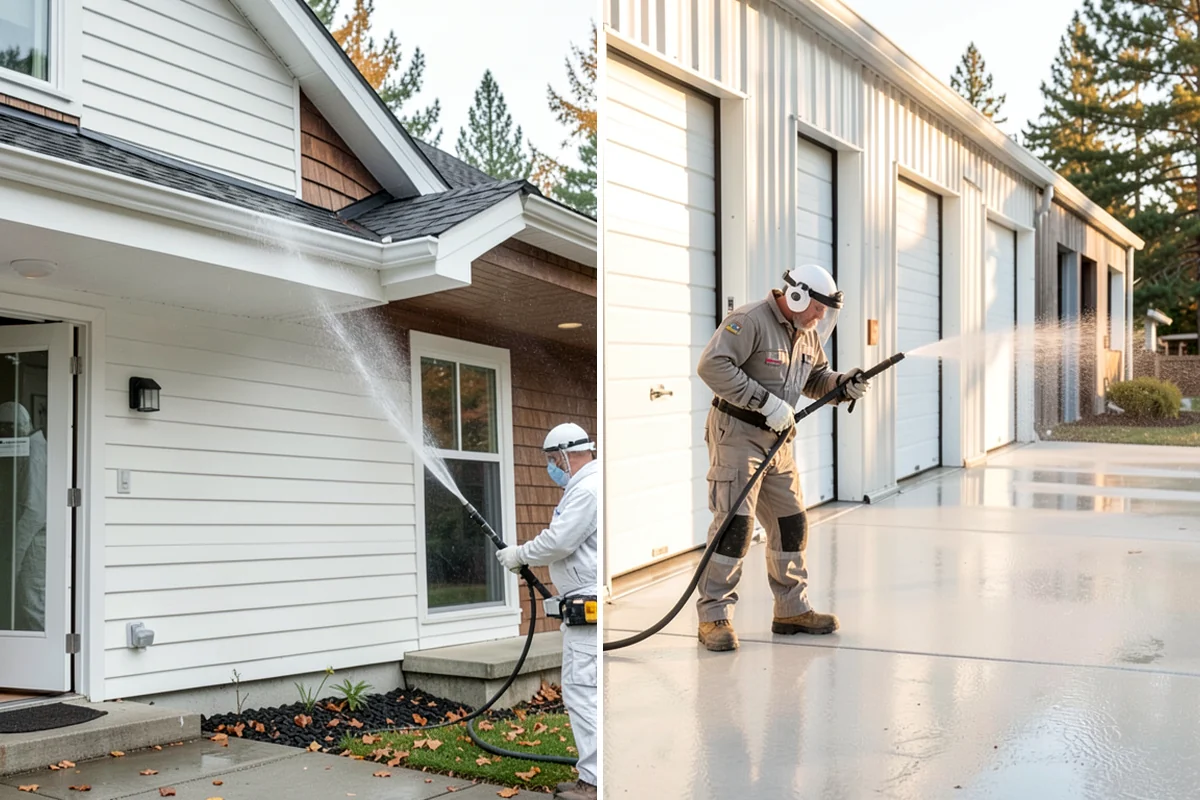 Breezeway Cleaning in Sedro-Woolley, Skagit County, WA - Clear leaves and debris from the passage