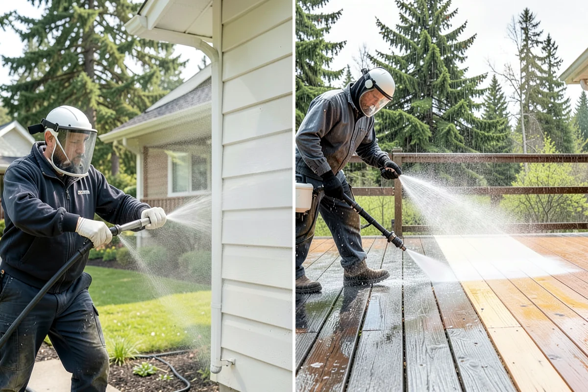 Breezeway Cleaning in Shoreline, King County, WA - Clear leaves and debris from the passage