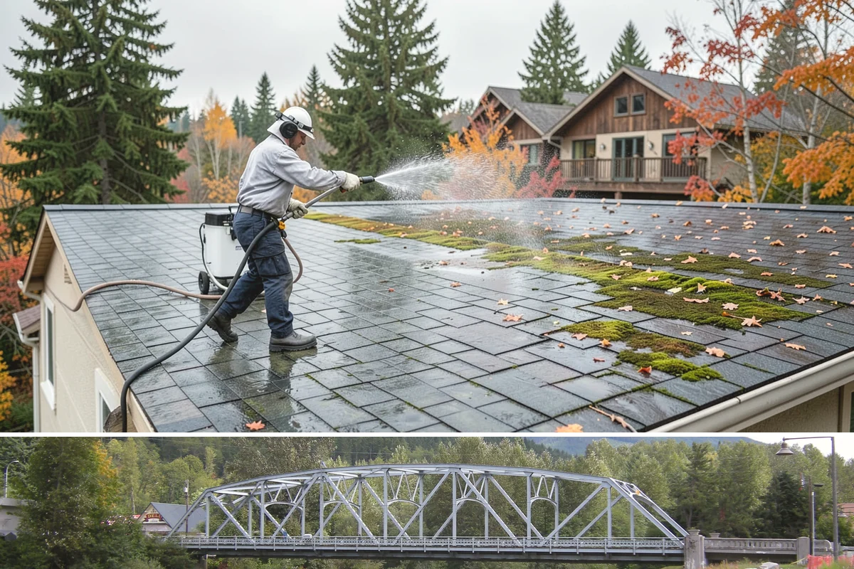 Breezeway Cleaning in Skykomish, King County, WA - Wash breezeways in spring to clear winter moss and slick buildup before heavier warm-season foot traffic.