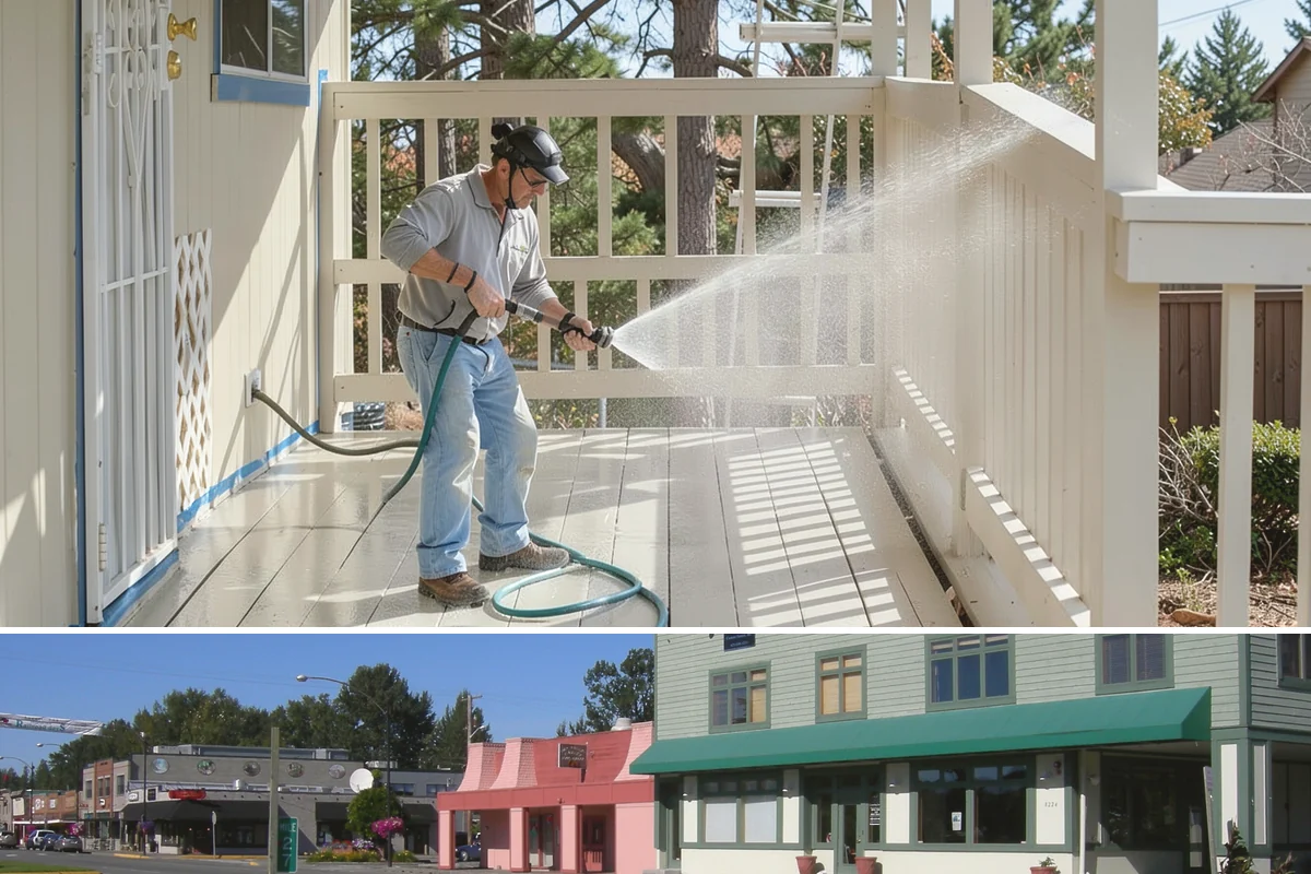 Breezeway Cleaning in Snoqualmie, King County, WA - Wash breezeways in spring to clear winter moss and slick buildup before heavier warm-season foot traffic.