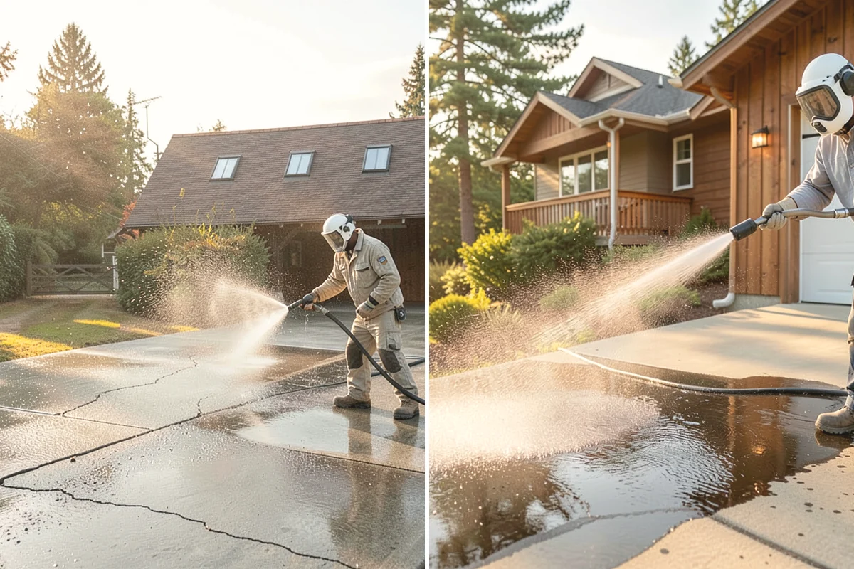 Breezeway Cleaning in Tukwila, King County, WA - Clear leaves and debris from the passage