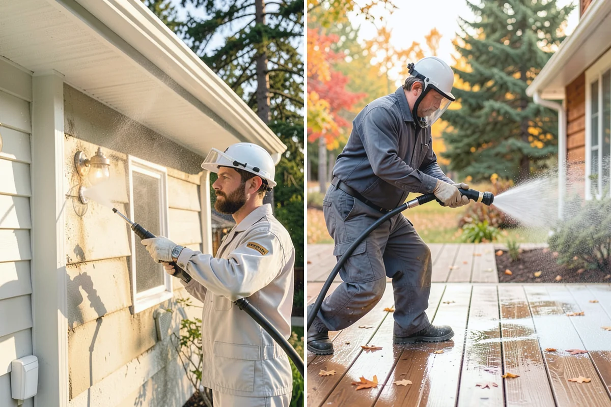 Breezeway Cleaning in Woodinville, King County, WA - Clear leaves and debris from the passage